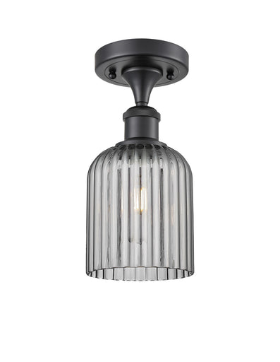 Ballston One Light Semi-Flush Mount Matte Black
