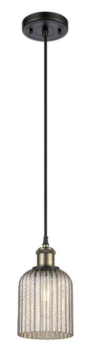 Ballston One Light Mini Pendant Black Antique Brass
