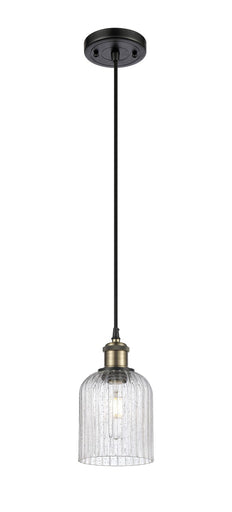 Ballston One Light Mini Pendant Black Antique Brass