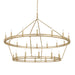 Troy Lighting - F6245-CPL - 28 Light Chandelier - Sutton - Champagne Leaf