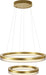 PageOne - PP121795-BC - LED Pendant - Evaline - Brushed Champagne