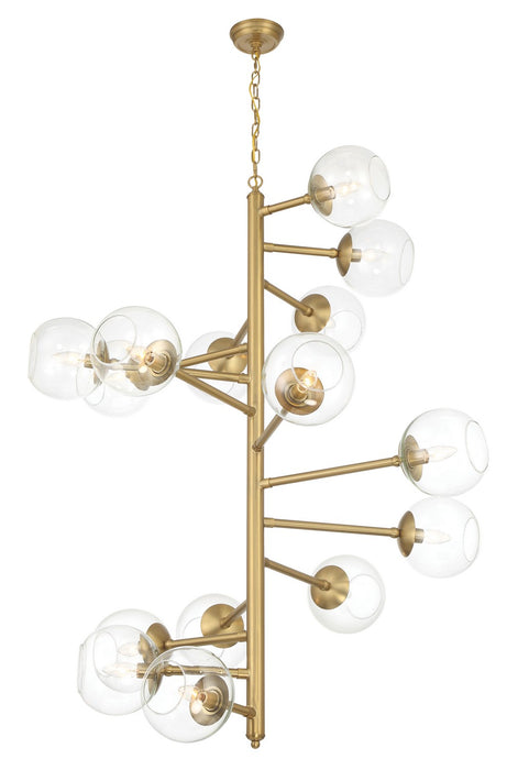 Minka-Lavery - 1894-894 - 15 Light Pendant - Millikan - Signature Brass