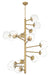 Minka-Lavery - 1894-894 - 15 Light Pendant - Millikan - Signature Brass