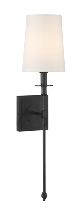 Minka-Lavery - 2021-66A - One Light Wall Sconce - Calera - Coal Black