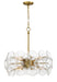Minka-Lavery - 3658-695 - Eight Light Pendant - Winter - Soft Brass