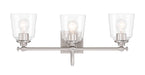 Minka-Lavery - 4003-84 - Three Light Bath Vanity - Antonia - Brushed Nickel