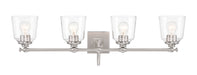 Minka-Lavery - 4004-84 - Four Light Bath Vanity - Antonia - Brushed Nickel