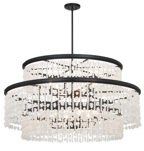 Shimmering Elegance 12 Light Chandelier