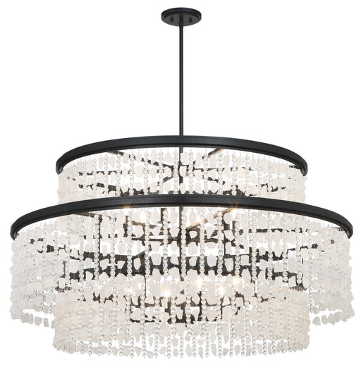 Minka-Lavery - 6708-66 - 12 Light Chandelier - Shimmering Elegance - Sand Coal