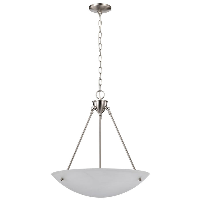 Nuvo Lighting - 60-370 - Three Light Pendant - Pendants Brushed Nickel - Brushed Nickel