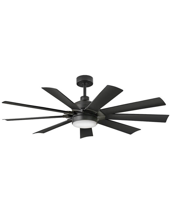 Hinkley - 904260FBB-LWD - 60"Ceiling Fan - Turbine - Matte Black