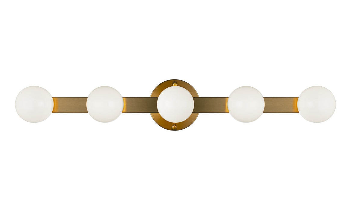 Matteo Lighting - S14505AG - LED Wall Sconce - Pizzazz - Aged Gold Brass