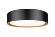 Z-Lite - 1014F12-MB-MGLD-LED - LED Flush Mount - Kawan - Matte Black / Modern Gold