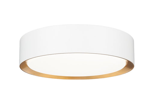 Z-Lite - 1014F12-MW-MGLD-LED - LED Flush Mount - Kawan - Matte White / Modern Gold