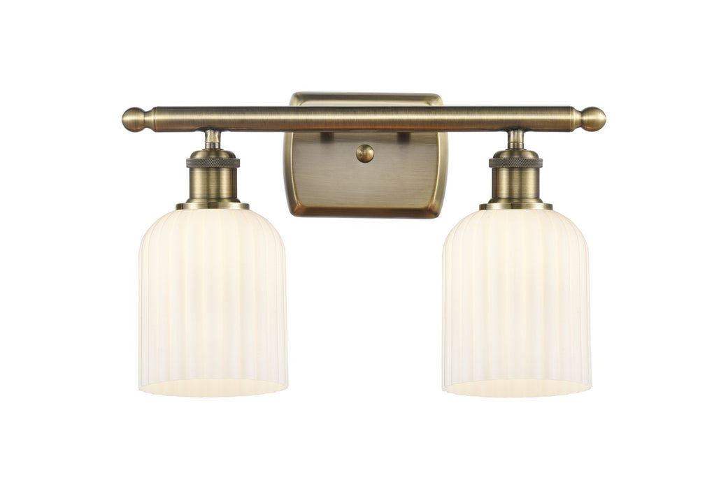 Innovations - 516-2W-AB-G559-5GWH - Two Light Bath Vanity - Ballston - Antique Brass