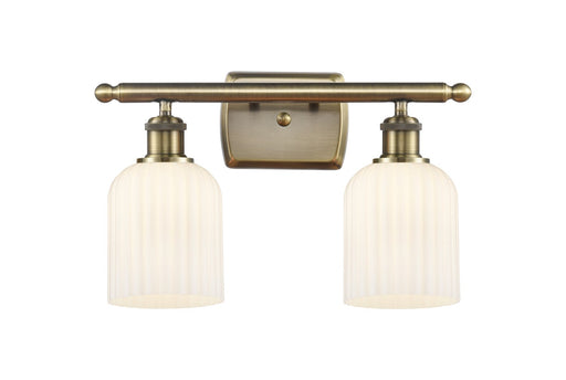 Ballston Two Light Bath Vanity Antique Brass