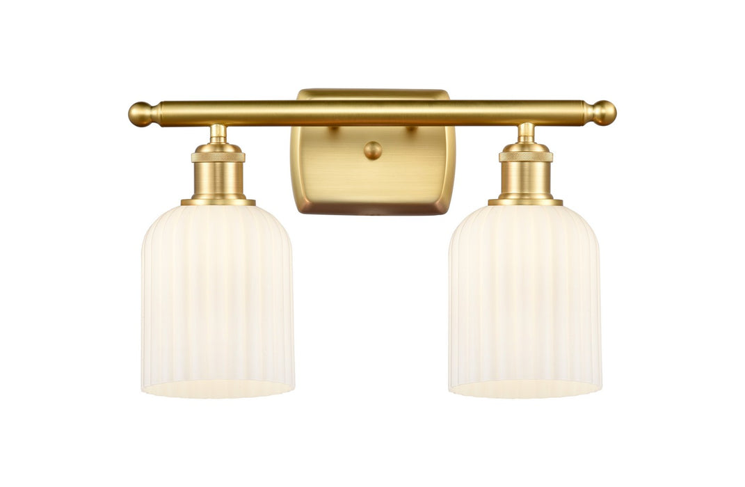 Innovations - 516-2W-SG-G559-5GWH - Two Light Bath Vanity - Ballston - Satin Gold