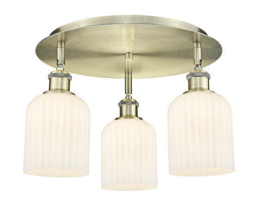 Downtown Urban Three Light Flush Mount