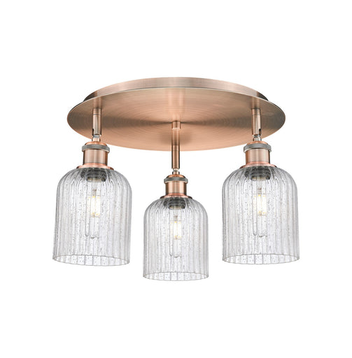 Downtown Urban Three Light Flush Mount