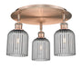 Innovations - 516-3C-AC-G559-5SM - Three Light Flush Mount - Downtown Urban - Antique Copper
