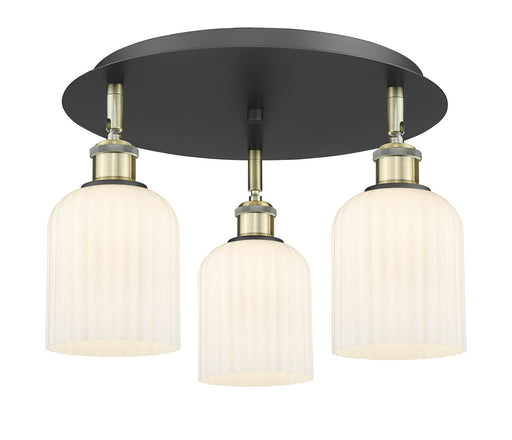 Downtown Urban Three Light Flush Mount