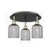 Innovations - 516-3C-BAB-G559-5SM - Three Light Flush Mount - Downtown Urban - Black Antique Brass