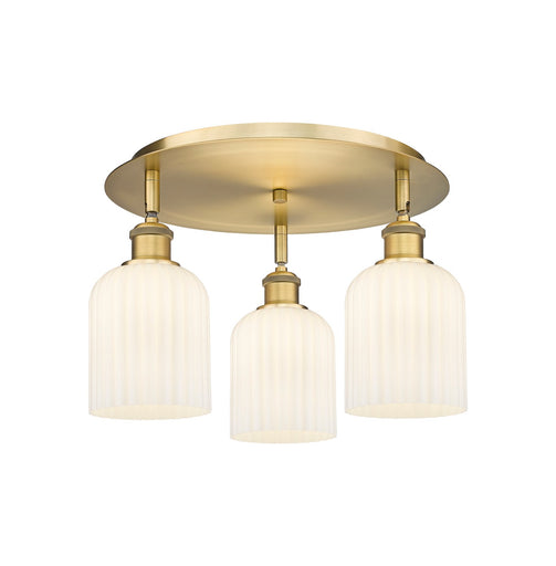 Downtown Urban Three Light Flush Mount