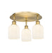 Innovations - 516-3C-BB-G559-5GWH - Three Light Flush Mount - Downtown Urban - Brushed Brass