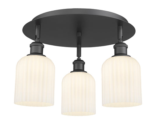 Downtown Urban Three Light Flush Mount