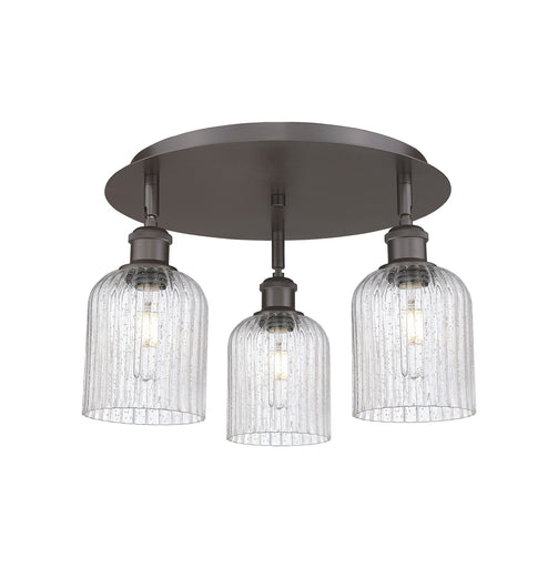 Downtown Urban Three Light Flush Mount