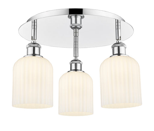 Downtown Urban Three Light Flush Mount