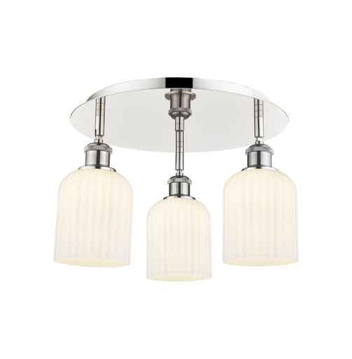 Downtown Urban Three Light Flush Mount