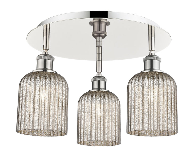 Innovations - 516-3C-PN-G559-5ME - Three Light Flush Mount - Downtown Urban - Polished Nickel