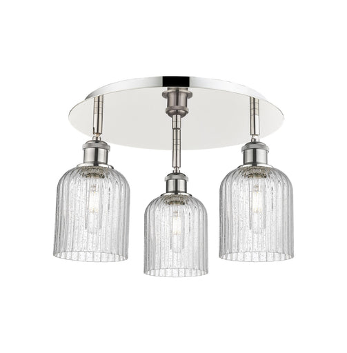 Downtown Urban Three Light Flush Mount