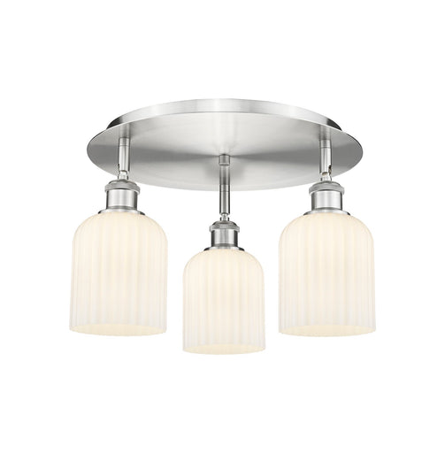 Downtown Urban Three Light Flush Mount