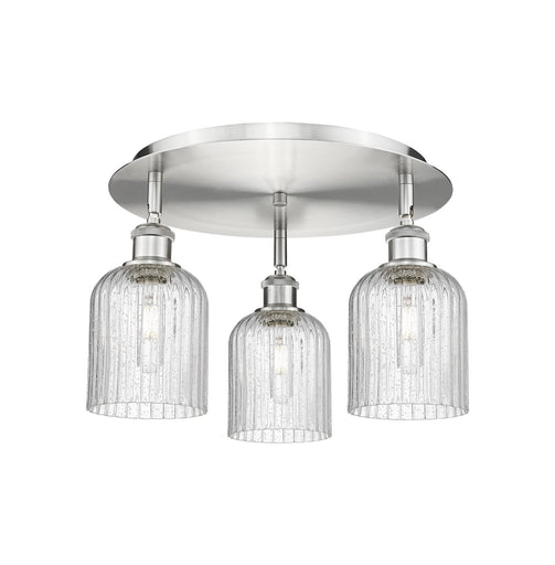 Downtown Urban Three Light Flush Mount