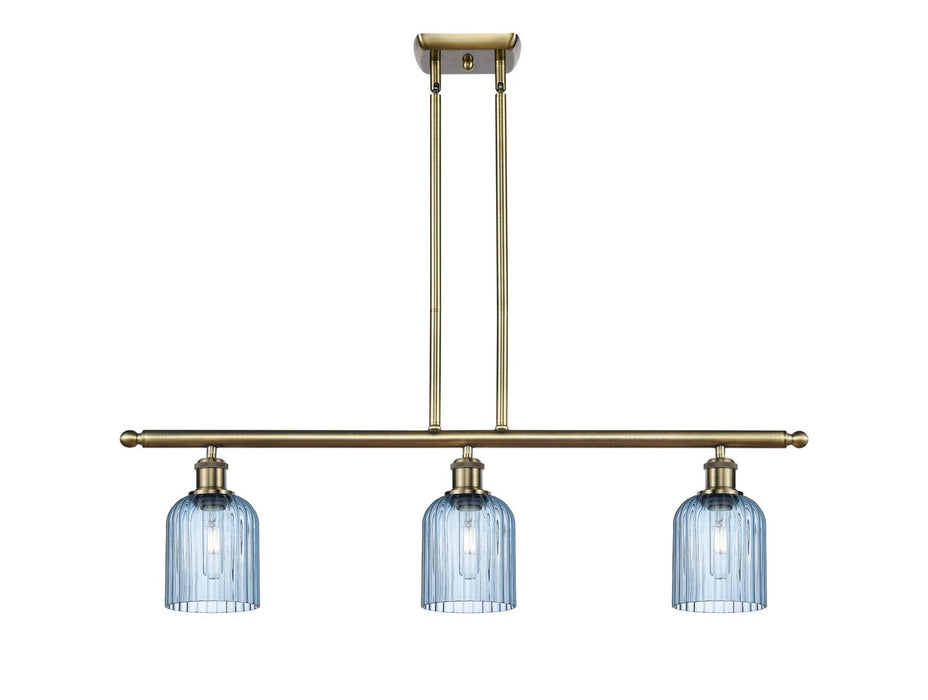 Innovations - 516-3I-AB-G559-5BL - Three Light Island Pendant - Ballston - Antique Brass