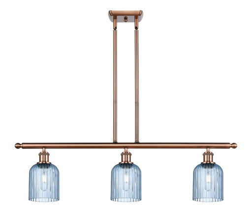 Innovations - 516-3I-AC-G559-5BL - Three Light Island Pendant - Ballston - Antique Copper