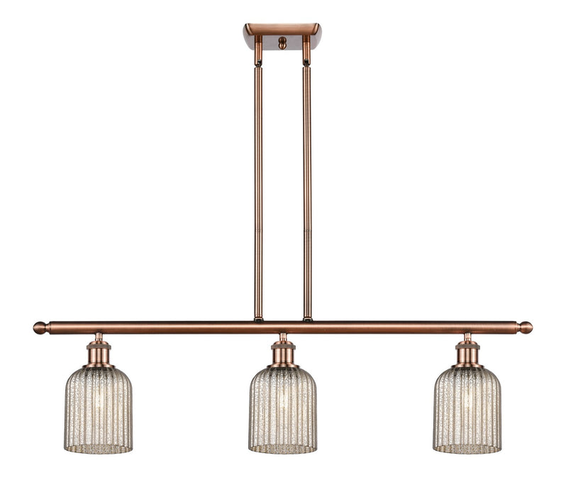 Innovations - 516-3I-AC-G559-5ME - Three Light Island Pendant - Ballston - Antique Copper