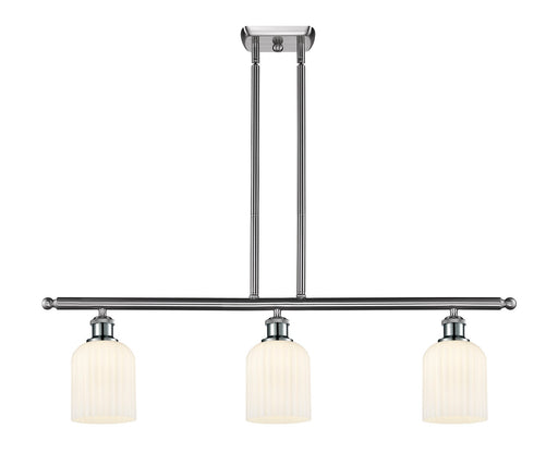 Innovations - 516-3I-SN-G559-5GWH - Three Light Island Pendant - Ballston - Brushed Satin Nickel