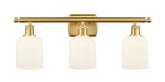 Innovations - 516-3W-SG-G559-5GWH - Three Light Bath Vanity - Ballston - Satin Gold