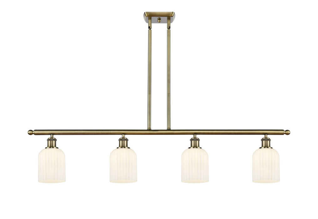 Innovations - 516-4I-AB-G559-5GWH - Four Light Island Pendant - Ballston - Antique Brass