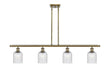 Innovations - 516-4I-AB-G559-5SDY - Four Light Island Pendant - Ballston - Antique Brass