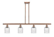 Innovations - 516-4I-AC-G559-5SDY - Four Light Island Pendant - Ballston - Antique Copper