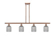 Innovations - 516-4I-AC-G559-5SM - Four Light Island Pendant - Ballston - Antique Copper