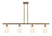 Innovations - 516-4I-BB-G559-5GWH - Four Light Island Pendant - Ballston - Brushed Brass