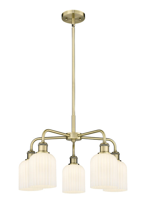 Innovations - 516-5CR-AB-G559-5GWH - Five Light Chandelier - Downtown Urban - Antique Brass