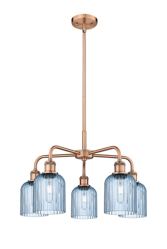 Downtown Urban Five Light Chandelier Antique Copper