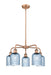 Innovations - 516-5CR-AC-G559-5BL - Five Light Chandelier - Downtown Urban - Antique Copper