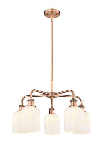 Downtown Urban Five Light Chandelier Antique Copper